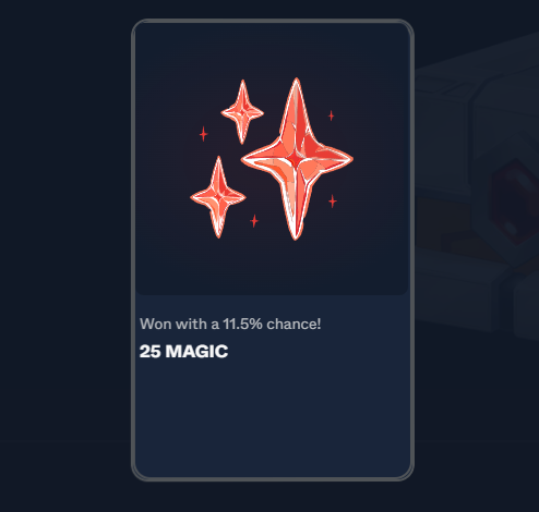 Ricardo__Gordon's tweet photo. I just redeemed my Gems 💎and received 25 $MAGIC ✨on @Treasure_DAO #magicofplay

LESGOOOOO! https://t.co/8iTSLQLGQ9
