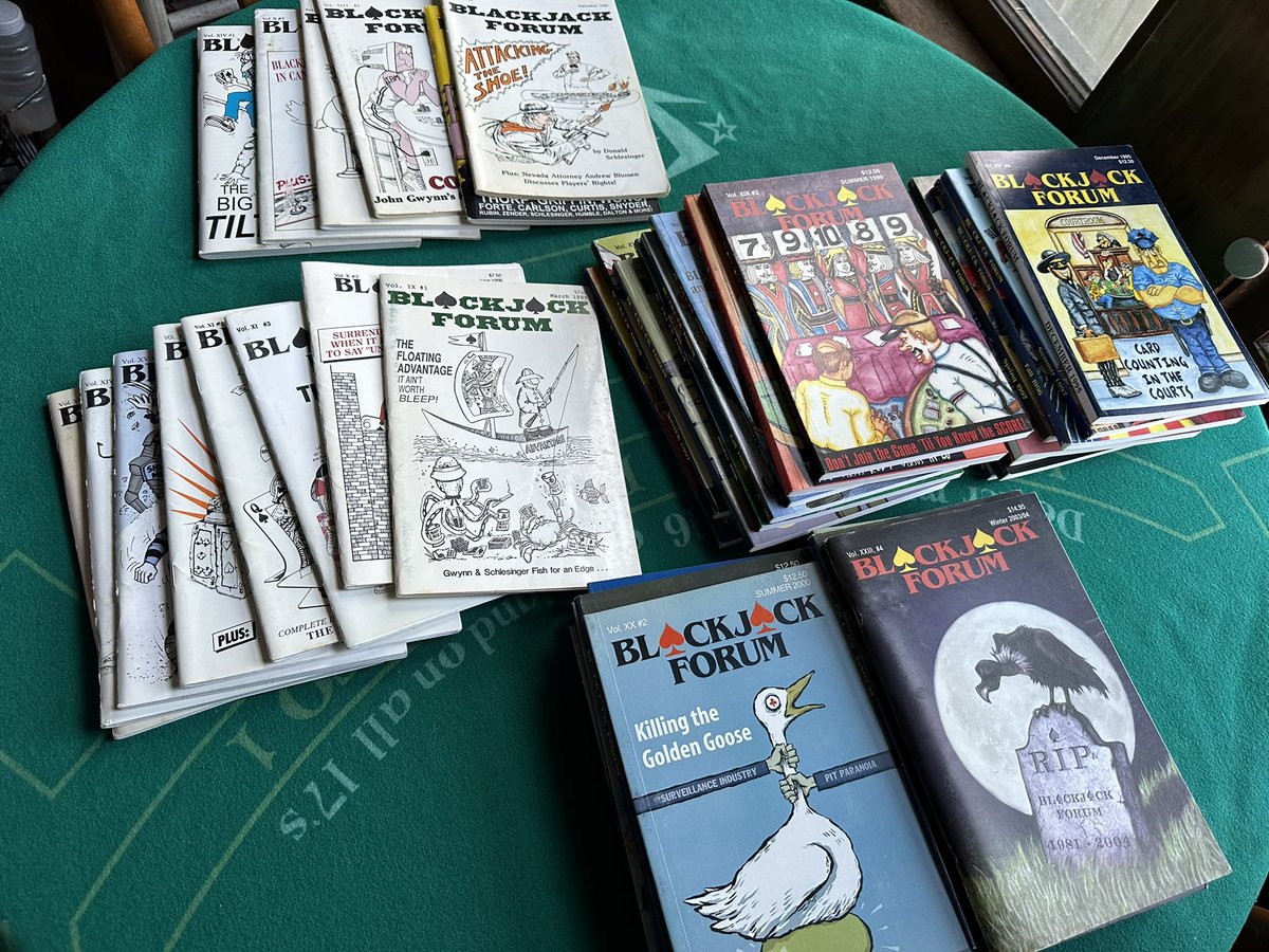 Picked up a few more copies of Blackjack Forum 📚