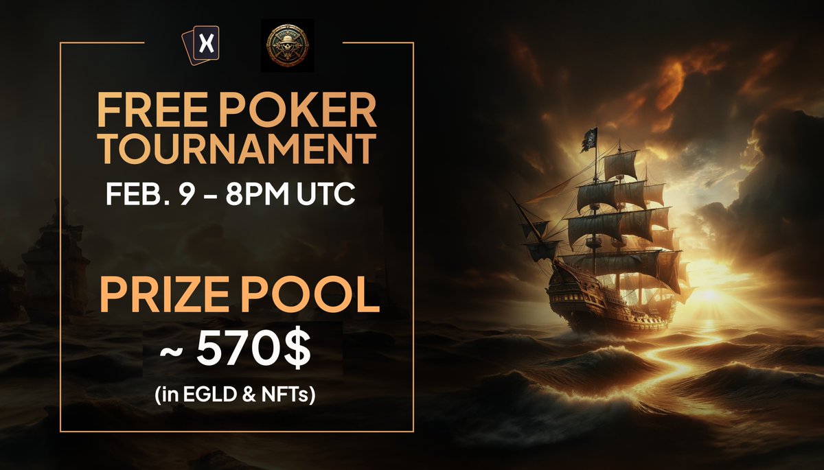 Here they come... 🏴‍☠️  

⚔️ Whether you're a seasoned old sea dog or a young sailor aspiring to legend, put down your swords and get ready to play!  

💰 $570 treasure (in $EGLD &amp; NFT)  

Let's board, shipmates of #MultiversX!