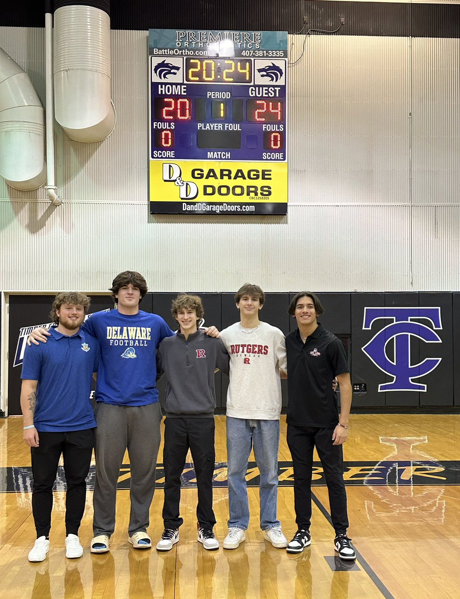 Timber Creek Baseball (@tchswolvesbb) on Twitter photo Congratulations to our baseball family Connor, Trace, Tyler, and their families on signing day!
Tyler Mendoza <a href="/TMendoza05/">Tyler Mendoza</a> <a href="/SenatorsBSB/">Davis & Elkins Baseball</a>
Connor Mulready <a href="/connorMulready1/">Connor Mulready</a> <a href="/RollinsBaseball/">Rollins Baseball</a>
Trace Scott (Football) <a href="/Scott3Trace/">Timothy (Trace) Scott III</a> <a href="/Delaware_FB/">Delaware Football</a> Congratulations to our baseball family Connor, Trace, Tyler, and their families on signing day!
Tyler Mendoza <a href="/TMendoza05/">Tyler Mendoza</a> <a href="/SenatorsBSB/">Davis & Elkins Baseball</a>
Connor Mulready <a href="/connorMulready1/">Connor Mulready</a> <a href="/RollinsBaseball/">Rollins Baseball</a>
Trace Scott (Football) <a href="/Scott3Trace/">Timothy (Trace) Scott III</a> <a href="/Delaware_FB/">Delaware Football</a>