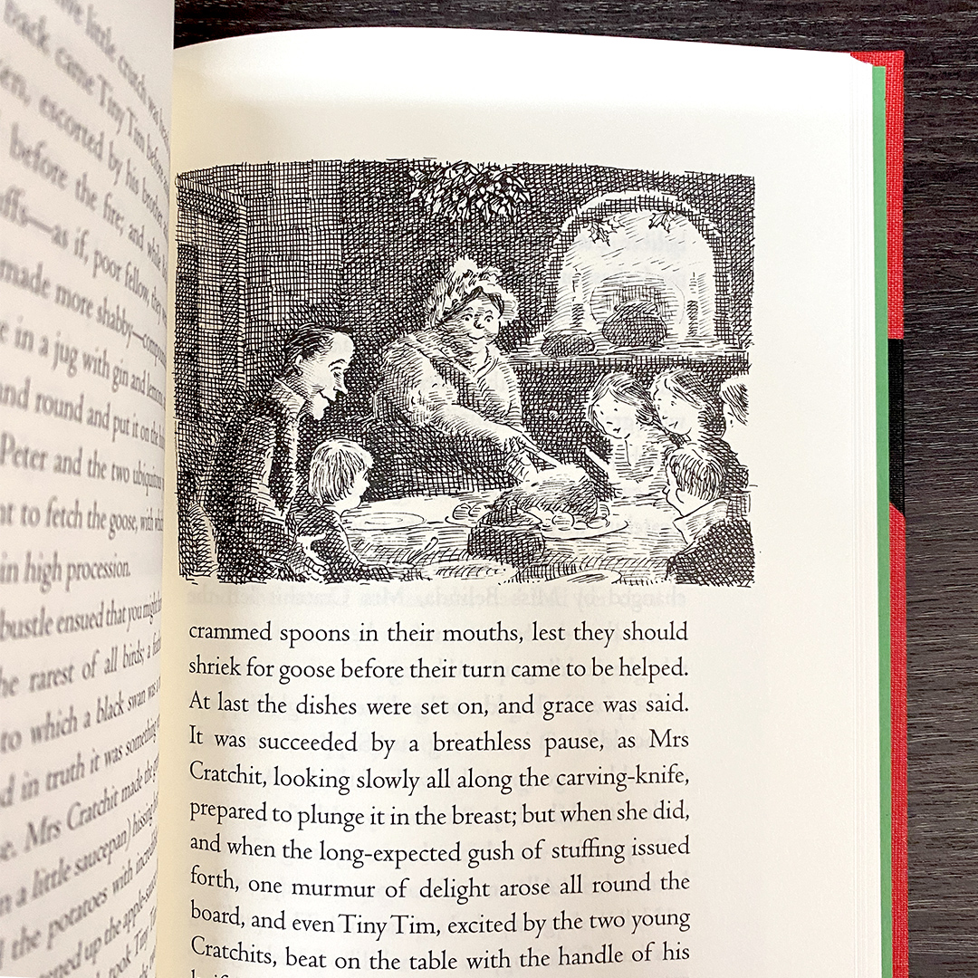 foliosociety's tweet photo. Today is Charles Dickens' birthday! Dickens wrote 15 novels, all now considered classics of English literature. His A Christmas Carol is presented with a red cloth binding and Michael Foreman’s atmospheric black-and-white illustrations. https://t.co/GjloqbC6Mf https://t.co/VMZHoUhmUU