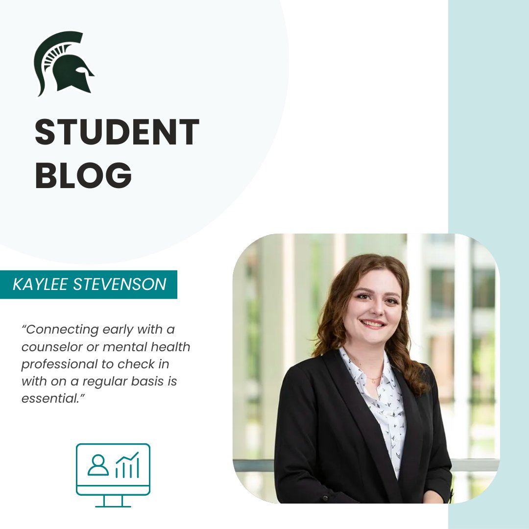 MSU_MBA's tweet photo. MBA student Kaylee Stevenson shares 5 tips to mentally prepare for an MBA: understand hierarchy of needs, plan to find resources, prioritize mental health, ask for help when needed.#MSU #MBA #Mentalhealth #Broad #Spartans
https://t.co/NOo0cjqcXd https://t.co/aX0cW5Mj8S