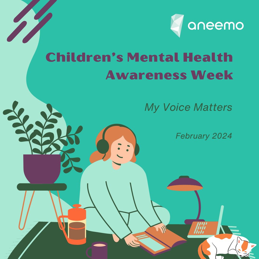 Here <a href="/aneemolms/">aneemo</a> we’re supporting  Children's Mental Health Awareness Week and this year’s theme ‘My Voice Matters’.

#ChildrensMentalHealthAwarenessWeek gives a voice to children and young people. Everyone can take part. Look in our comments for ideas on what you could do. 🫶👇