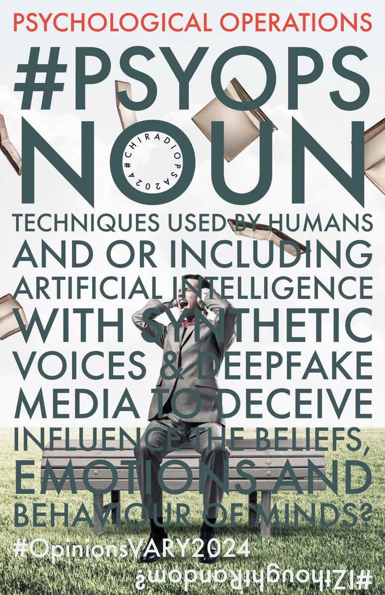 chiradio's tweet image. They will try anything to influence Us… #dontFallForIt! ( but as always ) #OpinionsVARY2024 #ChiRadioPosters2024