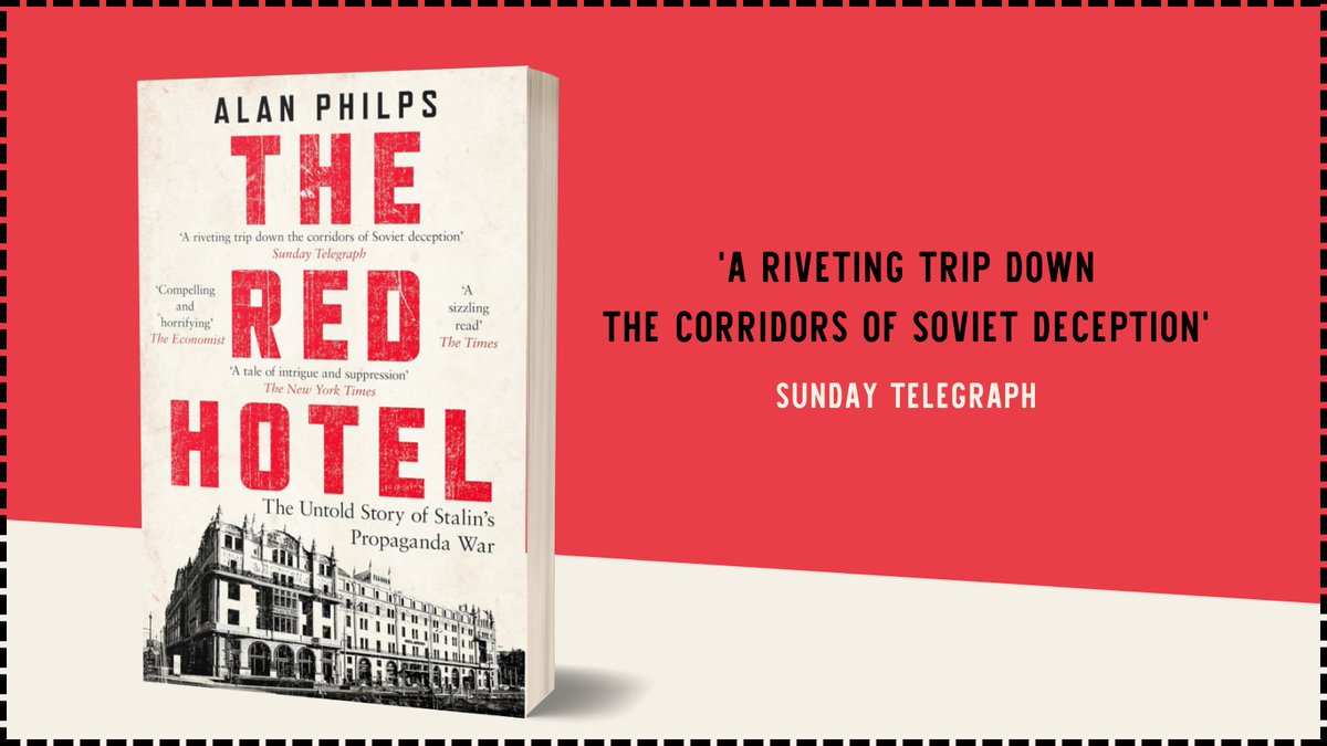 headlinepg's tweet photo. So many brilliant reviews for #TheRedHotel by @aphilps!
Out now in paperback, this is the untold story of Stalin's propaganda war. Available now: https://t.co/jw9ZGjkxDI https://t.co/kHvGLTn0Ay
