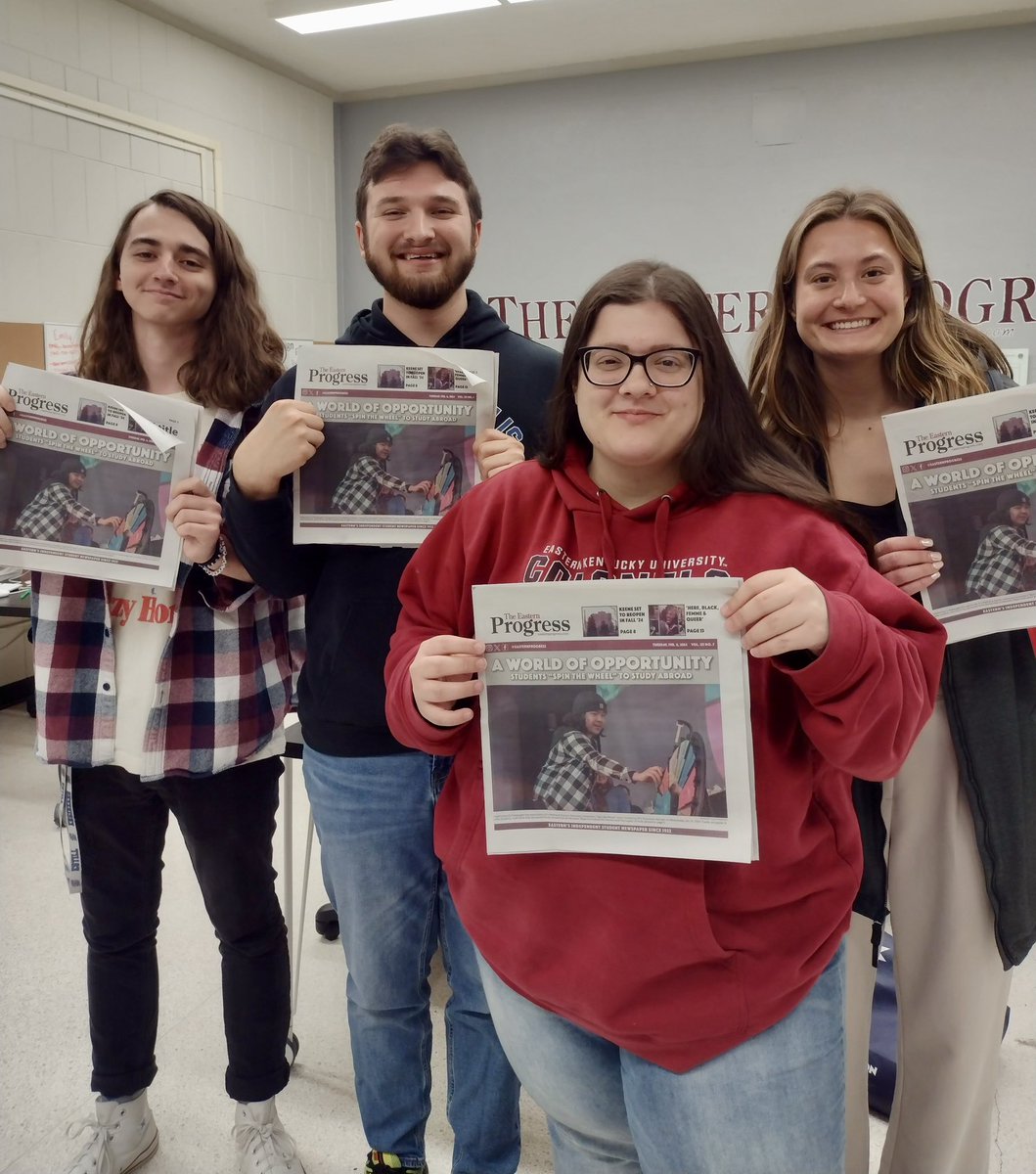 easternprogress's tweet image. The newest edition of the Eastern Progress is out now campus. Read about students studying abroad, construction on Keene Hall, and a new staff editorial. 

All stand locations are available on our site, link in bio. Can’t find one? Visit us in Combs 325.