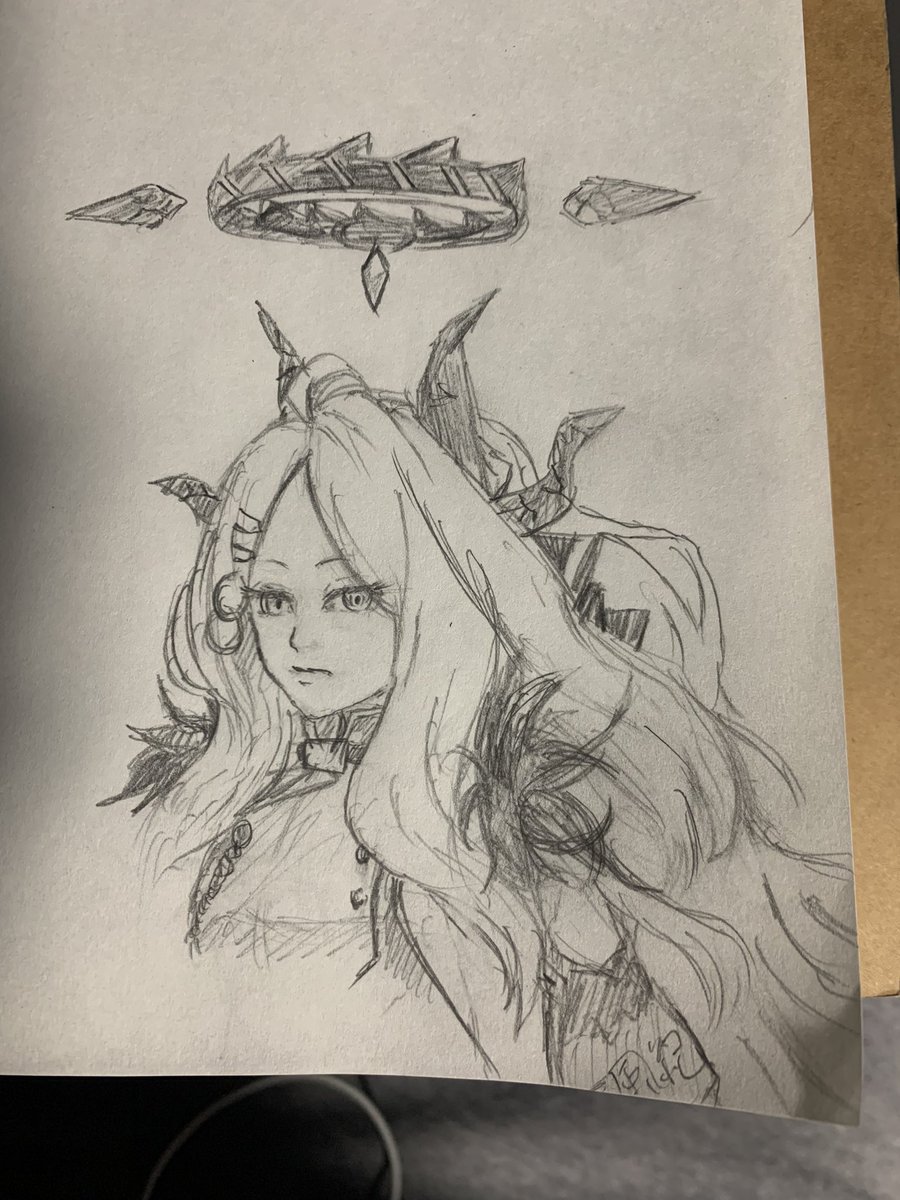 253pom's tweet photo. アナログでヒナ　#ブルアカ https://t.co/zr88jY441X