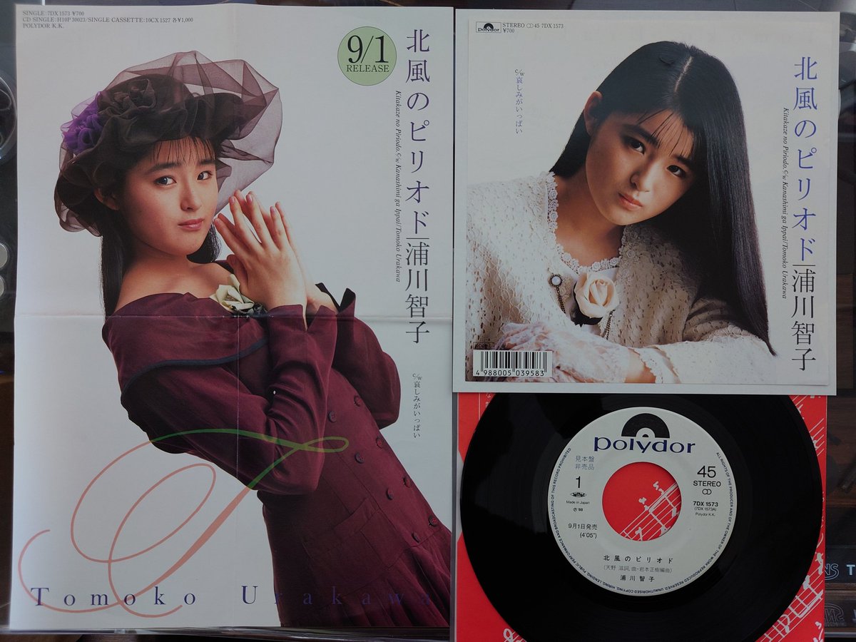 浦川智子 - 北風のピリオド (1988) 宣材のアー写見る限り、どう考えて