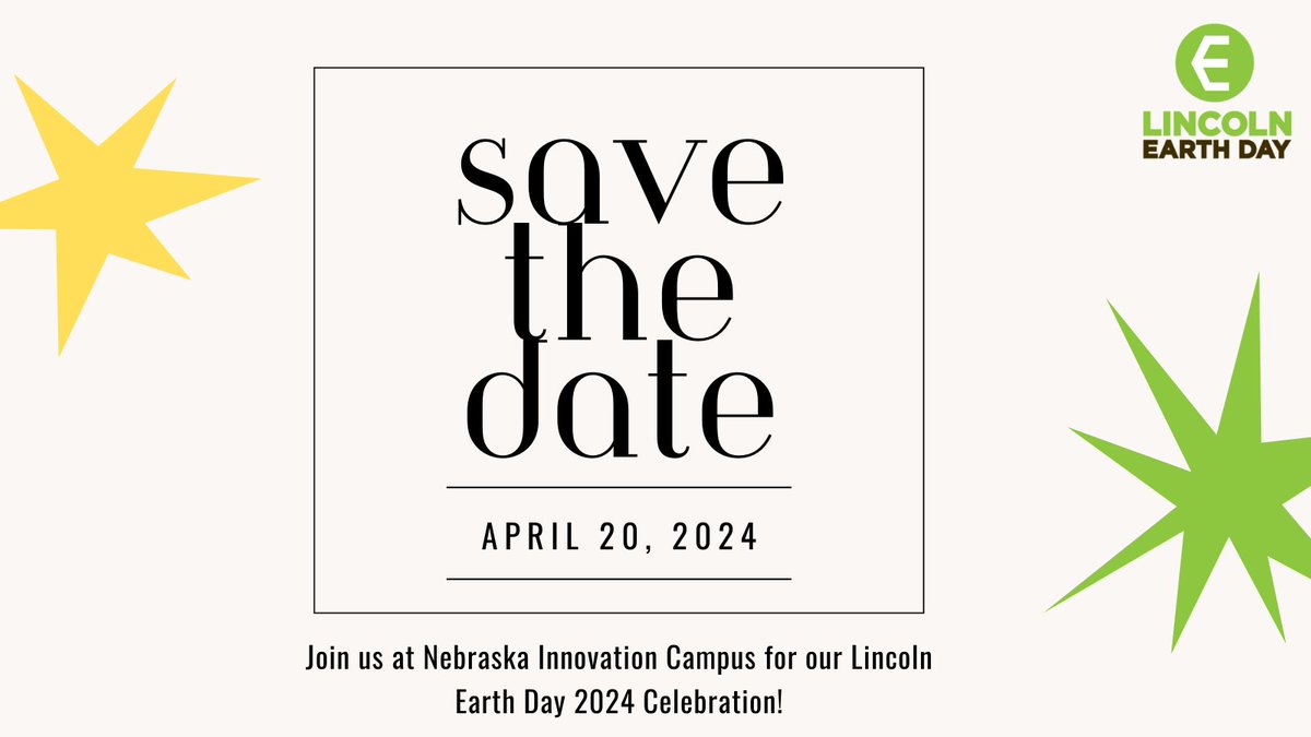Mark your calendars for the Lincoln Earth Day 2024 Celebration! We are excited to see you all on April 20th from 10 AM - 2 PM. 

More details coming soon!