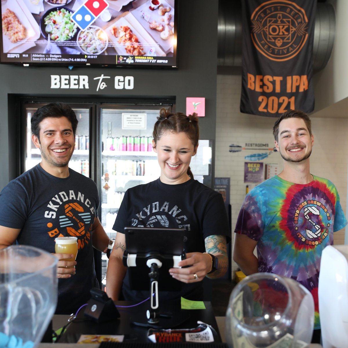 Who needs a mid-week beer? We’re ready to serve you! #skydancebrewing