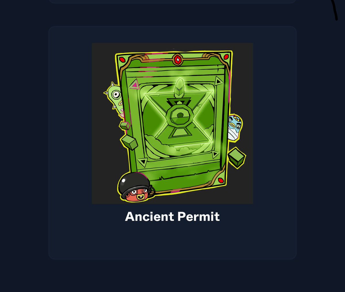 Lager_305's tweet photo. I just redeemed my Gems and received an ancient permit on @Treasure_DAO #magicofplay. EEEEEEEEEEEEEEEEE https://t.co/Oh2U9K8CiC