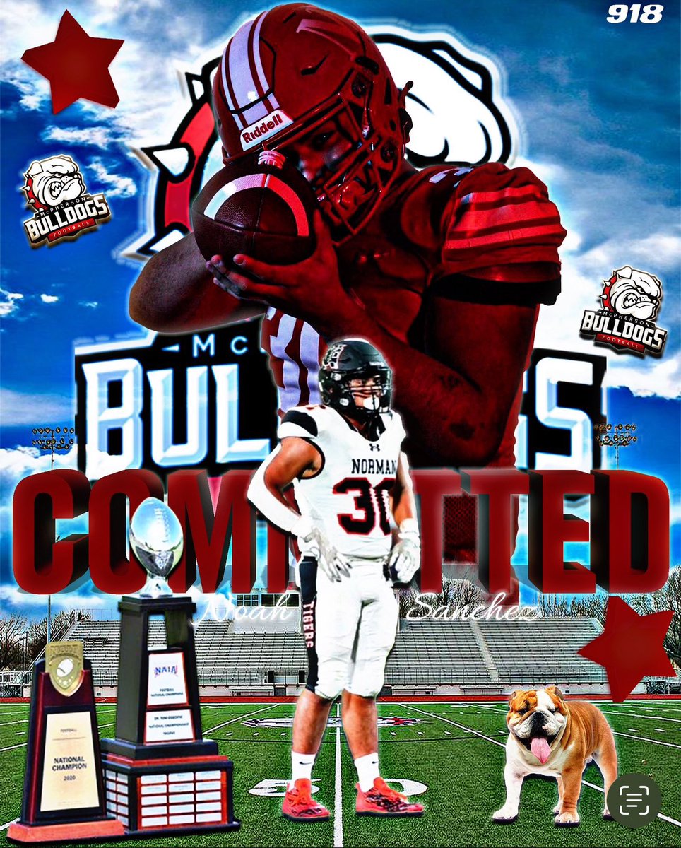 Committed!!! 🔴⚪️ #AGTG 
<a href="/CoachLeppke/">Mitch Leppke</a> <a href="/CoachJFisc/">Coach Fiscus</a> <a href="/MACBulldogsFB/">McPherson Football</a>