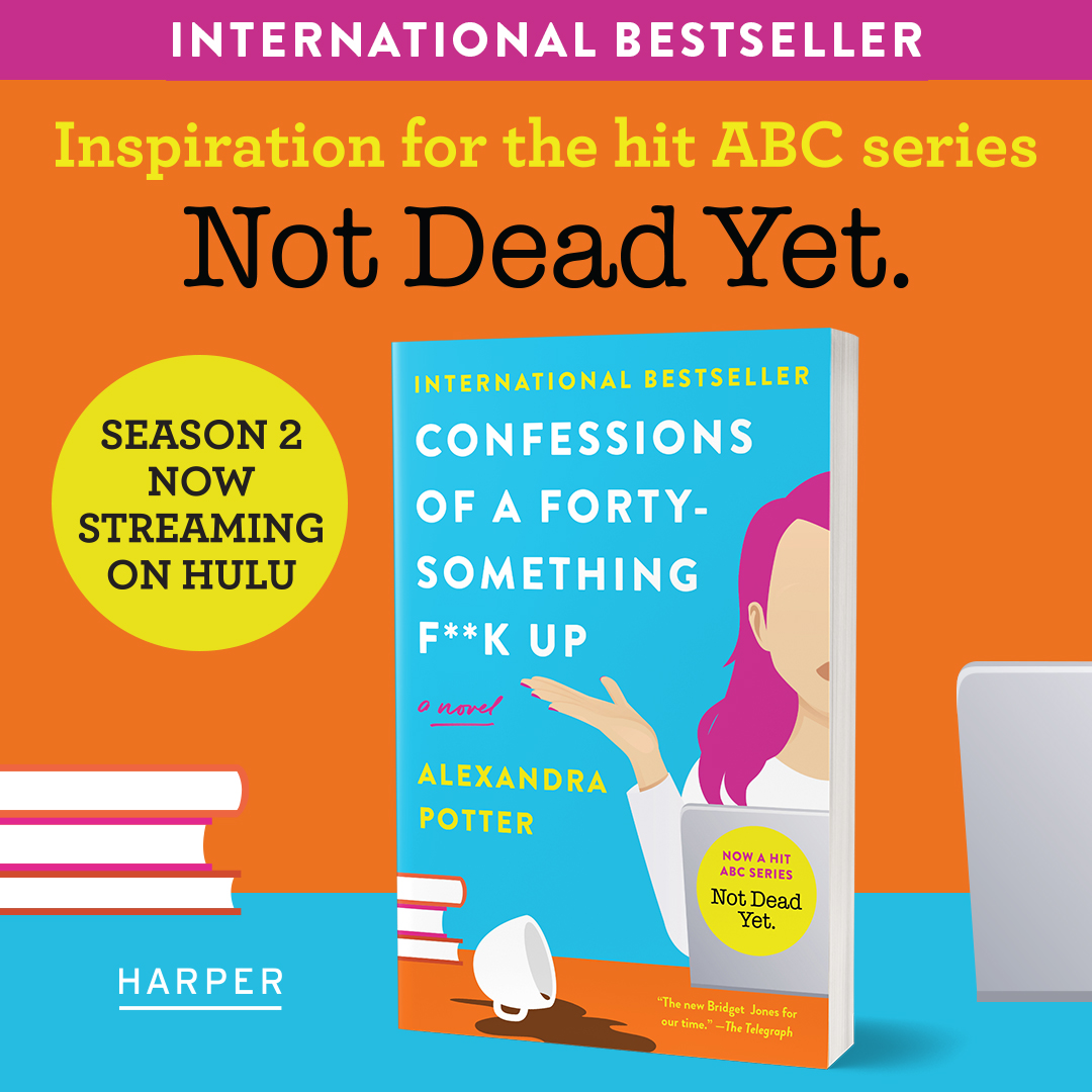 Catch the season two premiere of ABC’s hit series NOT DEAD YET tonight and streaming on Hulu. Inspired by @40somethingfkup novel CONFESSIONS OF A FORTY-SOMETHING F##K UP, we can’t wait to tune it.