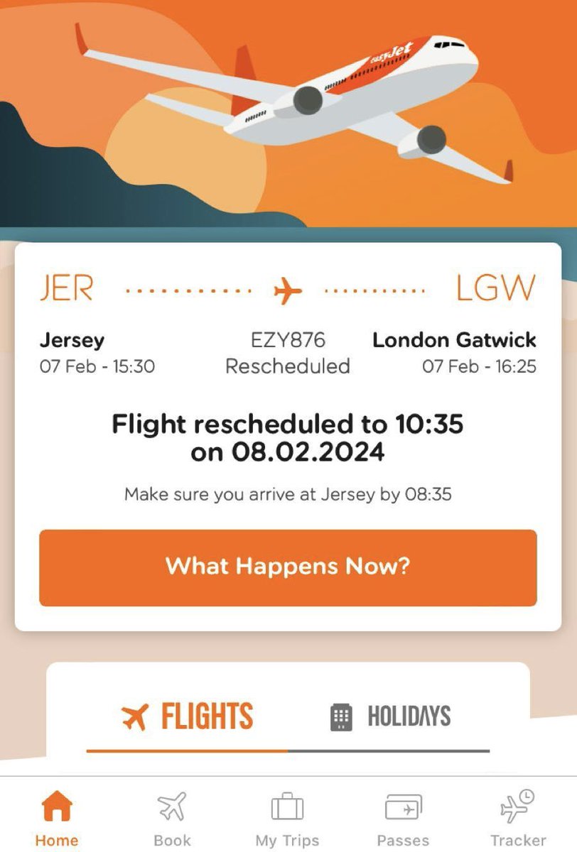 leonie1bc's tweet photo. @easyJet my flight today got cancelled and rescheduled, however my @easyJet holiday to canaries leaves Gatwick at 9am??? What am I to do??? Please help https://t.co/hTwShW1D5E