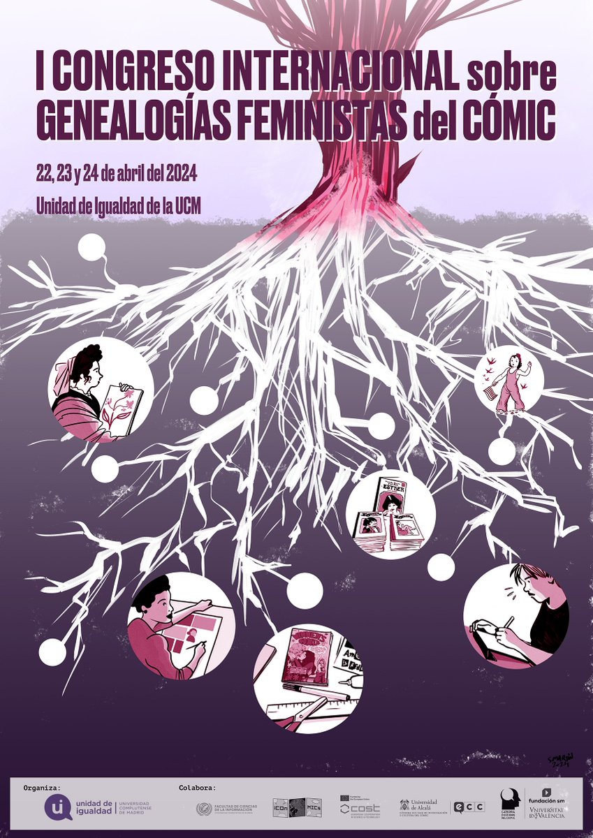 📄CFP 'Congreso Internacional sobre genealogías feministas del cómic' (Facultad de Ciencias de la Información en Madrid, 23 - 25/04/2024)
⏳ Deadline to submit proposals: 11/03/2024
Conference email adress:com.igualdad@ucm.es
More info: iconmics.hypotheses.org/3481
#iCOnMICS # CA19119