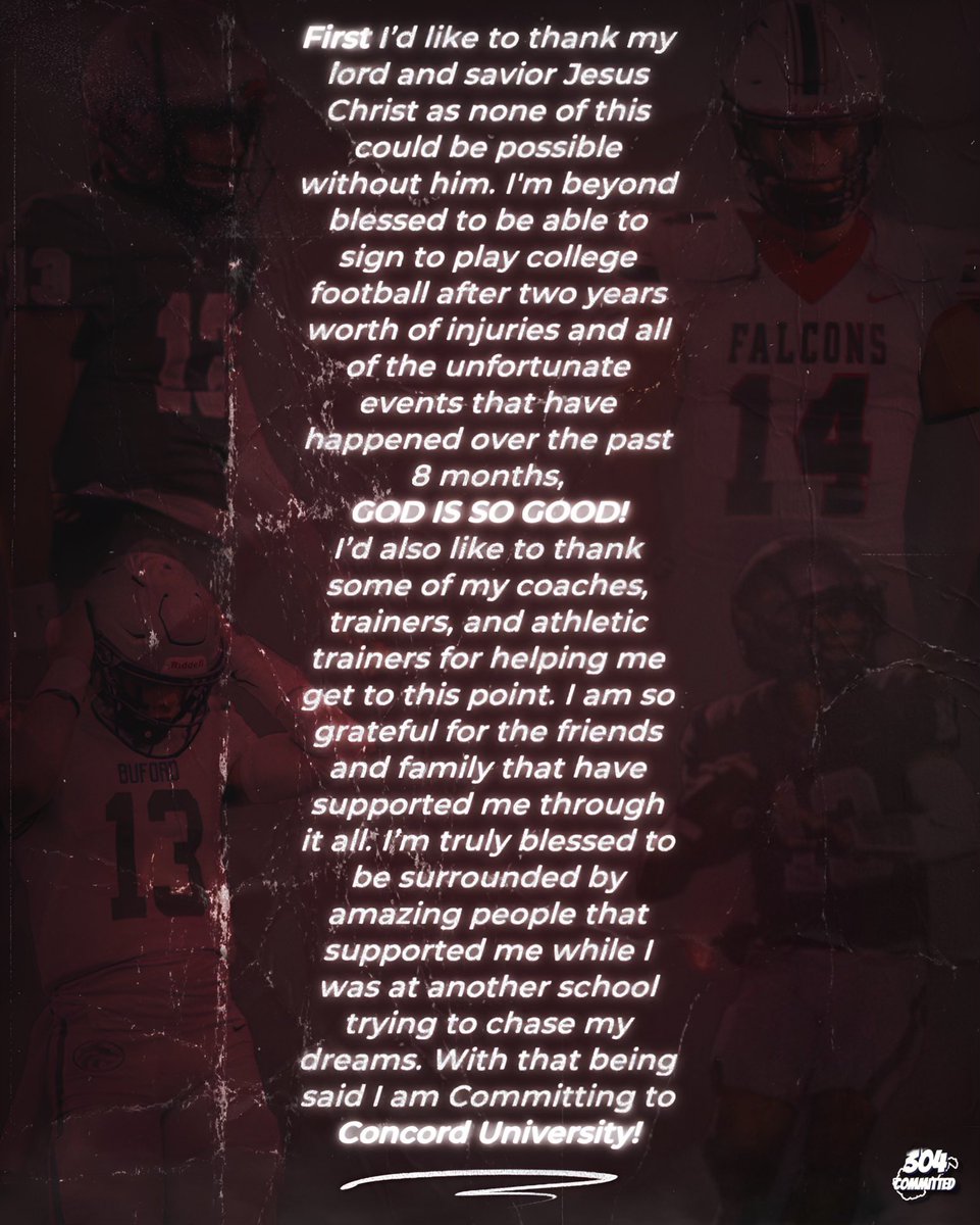 Tristan gabrels (@tristangabrels1) on Twitter photo Blessed to have commited and signed to Concord University! Thank you to my family and all the coaches who have helped me get to this point! Go mountain lions! <a href="/coachBFerg27/">Brian Ferguson</a> <a href="/Coach_Robles/">Saul Robles</a> <a href="/CoachMangel/">Carter Mangel</a> <a href="/jntester/">Jason Tester</a> <a href="/BranchRecruits/">BranchRecruits</a> <a href="/BufordGAPrspcts/">Buford Prospects</a> <a href="/buford_football/">Buford Football</a> Blessed to have commited and signed to Concord University! Thank you to my family and all the coaches who have helped me get to this point! Go mountain lions! <a href="/coachBFerg27/">Brian Ferguson</a> <a href="/Coach_Robles/">Saul Robles</a> <a href="/CoachMangel/">Carter Mangel</a> <a href="/jntester/">Jason Tester</a> <a href="/BranchRecruits/">BranchRecruits</a> <a href="/BufordGAPrspcts/">Buford Prospects</a> <a href="/buford_football/">Buford Football</a>