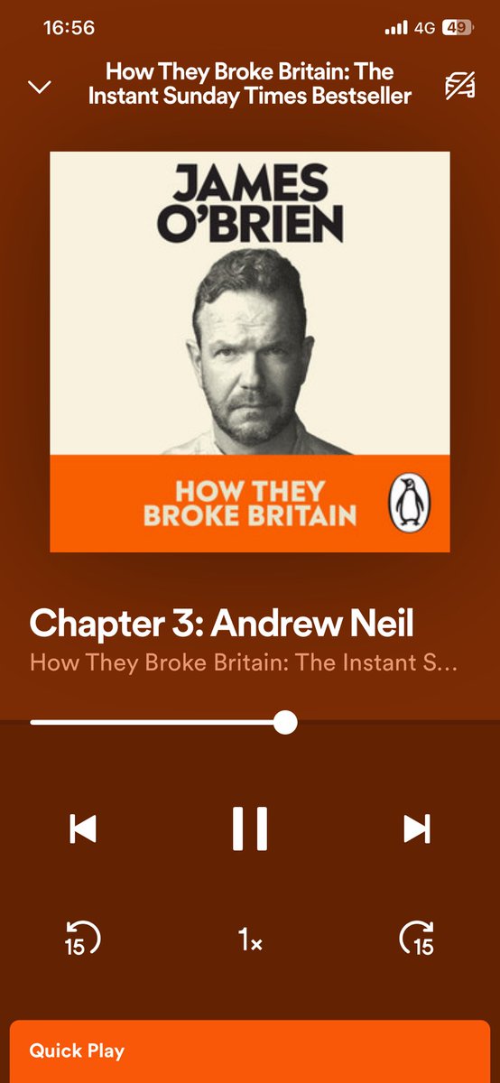 Myckyd78's tweet photo. Always enjoyed listening to you @mrjamesob, but hadn’t realised you were so good at character voices. There’s such a range: morons, racists, privileged, criminals and bigots. And sometimes all 5 at once. Quite the gift. Great listen, but not ideal for the blood pressure. 👍🏻 https://t.co/7YBUBfdxVM