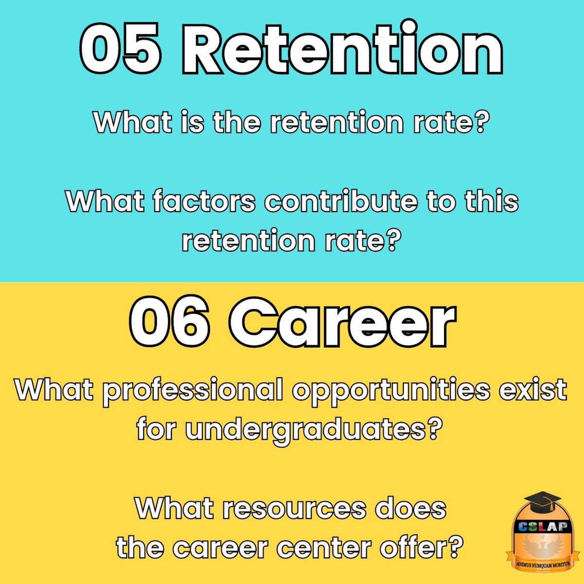 What matters when choosing which college is the right fit? Use these guiding questions while comparing colleges. Access more college research tools on our website: cslapofficial.com/discovercolleg…