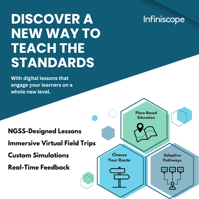 Infiniscope (@infiniscope) on Twitter photo Hey #ScienceTeachers! Find a new way to teach the standards with our FREE digital learning experiences. Join us on #DLDay Feb 15 to get access to our lesson catalog. bit.ly/4bsf3vc
<a href="/OfficialDLDay/">Digital Learning Day</a> #ESS #scienceexploration #STEM #edtech #SciEd #edutwitter #teachingscience Hey #ScienceTeachers! Find a new way to teach the standards with our FREE digital learning experiences. Join us on #DLDay Feb 15 to get access to our lesson catalog. bit.ly/4bsf3vc
<a href="/OfficialDLDay/">Digital Learning Day</a> #ESS #scienceexploration #STEM #edtech #SciEd #edutwitter #teachingscience