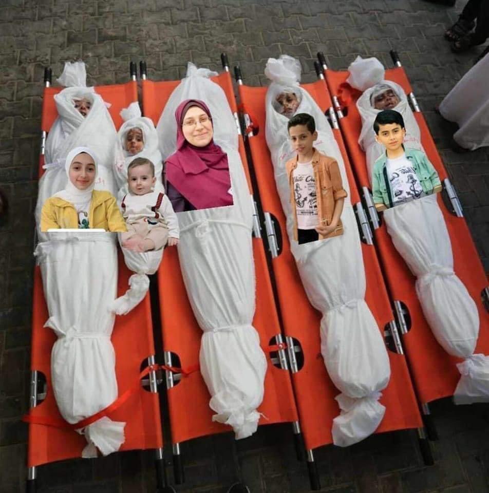 No apology will be accepted after the genocide

A mother and her 4 children.