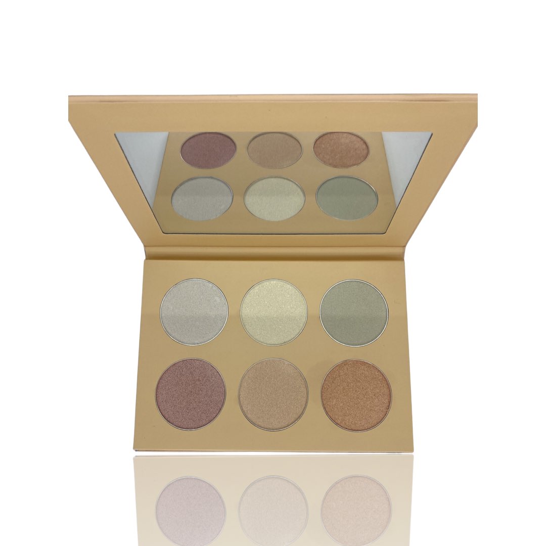 _PulseBeauty's tweet photo. If you’re looking for the ultimate glow look no more. Our “Miami Night’s Highlighter Palette” is loaded with 6 pigmented shades giving you the most radiant glow ✨✨ for any makeup look desired. Shop now. Great addition for ALL skin types https://t.co/U7wwb0l2YH