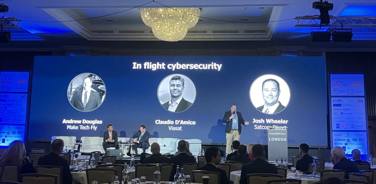 This week, our team attended #CJILondon, taking part in a thought-provoking panel on the importance of #cybersecurity in the #BizAv industry. Learn more about Viasat's Ka-band & L-band #IFC services in the business aviation field: vsat.co/48beZgu @CorpJetInvestor