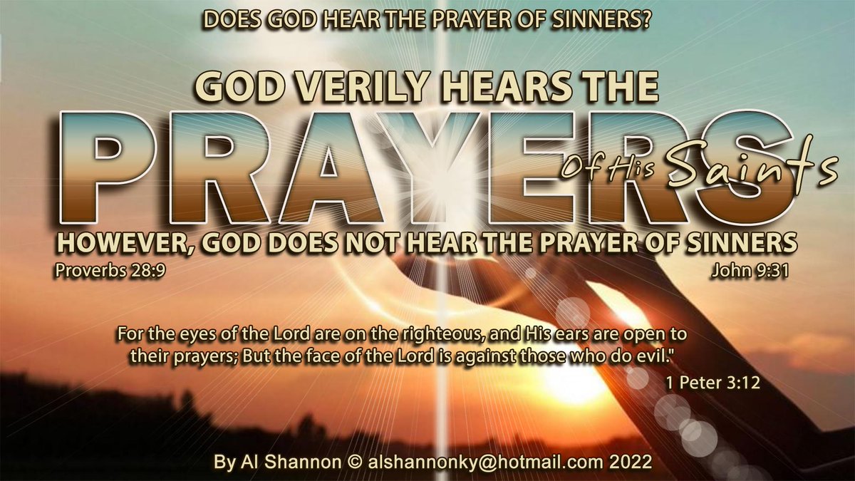 EisheroMarley's tweet image. #TheSinnersPrayer
#GODLovesTheSinner
#FalseDoctrine
#DoctrinesOfDevils
#RepentAndMakeSupplication 
#kjva #kjv1611
#HebrewRoots 
#DrawBackJacob 
#ReturnToYAH 
Keep the laws statutes commandments oracles of the Most High GOD JEHOVAH in the faith of the MessiYah Jesus Christ