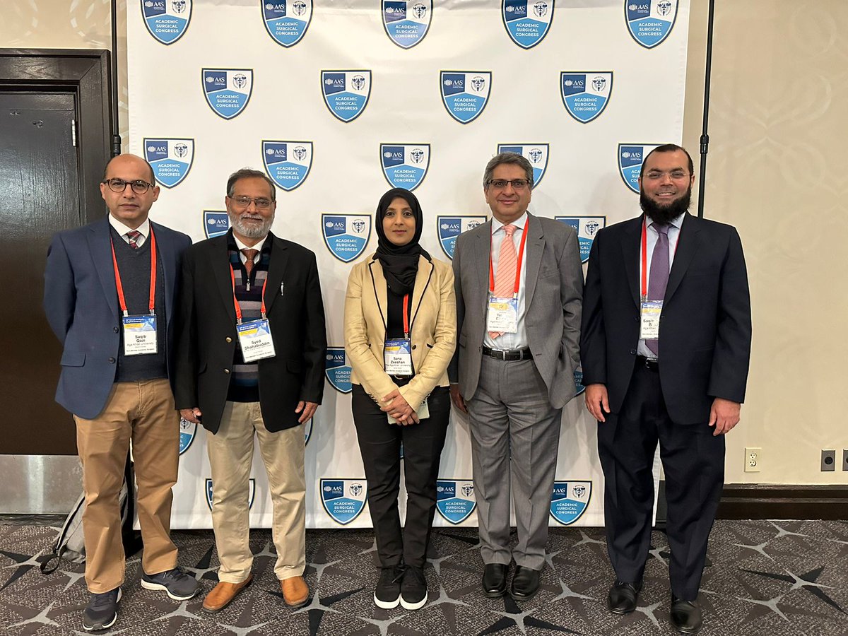 Sana Zeeshan (@dr_sanazeeshan) on Twitter photo Surgeons from the <a href="/AkuSurgery/">AKU Surgery</a> at the 19th Annual Academic Surgical Congress in Washington DC!
#ASC2024 <a href="/AdilHaiderMD/">Adil Haider</a> <a href="/SaleemIslam/">Saleem Islam</a> <a href="/SaqibBakhshi/">Saqib Bakhshi</a> <a href="/dr_saqibqazi/">saqib</a> <a href="/TabishChawla/">TUC</a> Surgeons from the <a href="/AkuSurgery/">AKU Surgery</a> at the 19th Annual Academic Surgical Congress in Washington DC!
#ASC2024 <a href="/AdilHaiderMD/">Adil Haider</a> <a href="/SaleemIslam/">Saleem Islam</a> <a href="/SaqibBakhshi/">Saqib Bakhshi</a> <a href="/dr_saqibqazi/">saqib</a> <a href="/TabishChawla/">TUC</a>