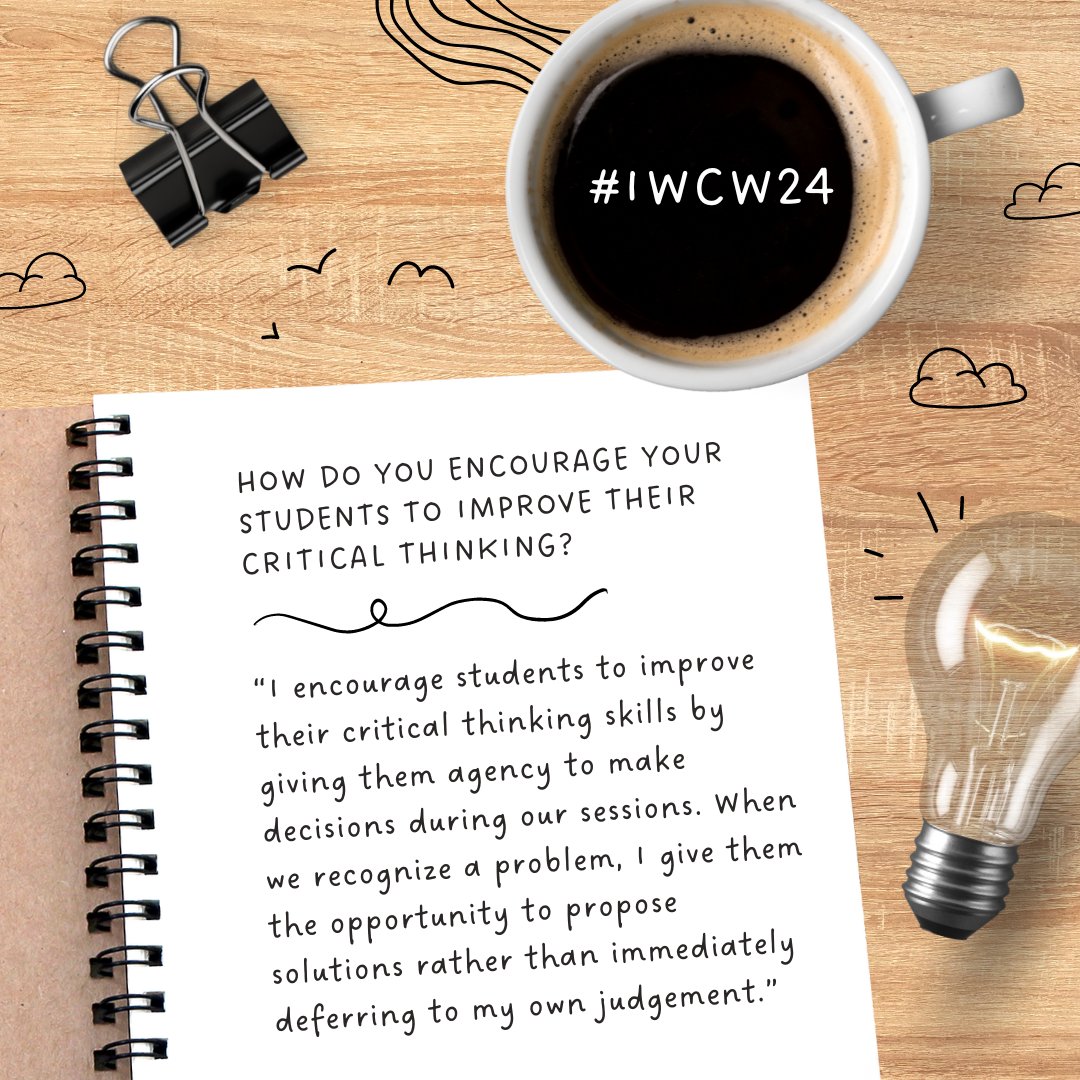 WIU_WritingCenter (@wwritingcenter) on Twitter photo We asked one of our consultants how they encourage their students to improve their critical thinking. This is what it's all about the WIU Writing Center! 🤩 <a href="/IWCA_NCTE/">International Writing Centers Association</a> #IWCW24 #WesternIllinoisUniversity #UniversityWritingCenter We asked one of our consultants how they encourage their students to improve their critical thinking. This is what it's all about the WIU Writing Center! 🤩 <a href="/IWCA_NCTE/">International Writing Centers Association</a> #IWCW24 #WesternIllinoisUniversity #UniversityWritingCenter