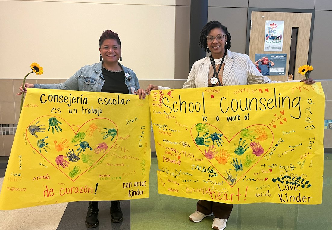 On this NSCW week we are taking the time to thank 👏🏾 our staff and share data with what we've accomplished here <a href="/dezavalaesa/">Lorenzo de Zavala</a> so far!! We've received notes; letters; banners of appreciation from students ❤️😀  <a href="/GPISDCounseling/">GPISD Counselors</a> <a href="/Mrs_NVG/">Mrs. Glover</a> 
#NSCW24