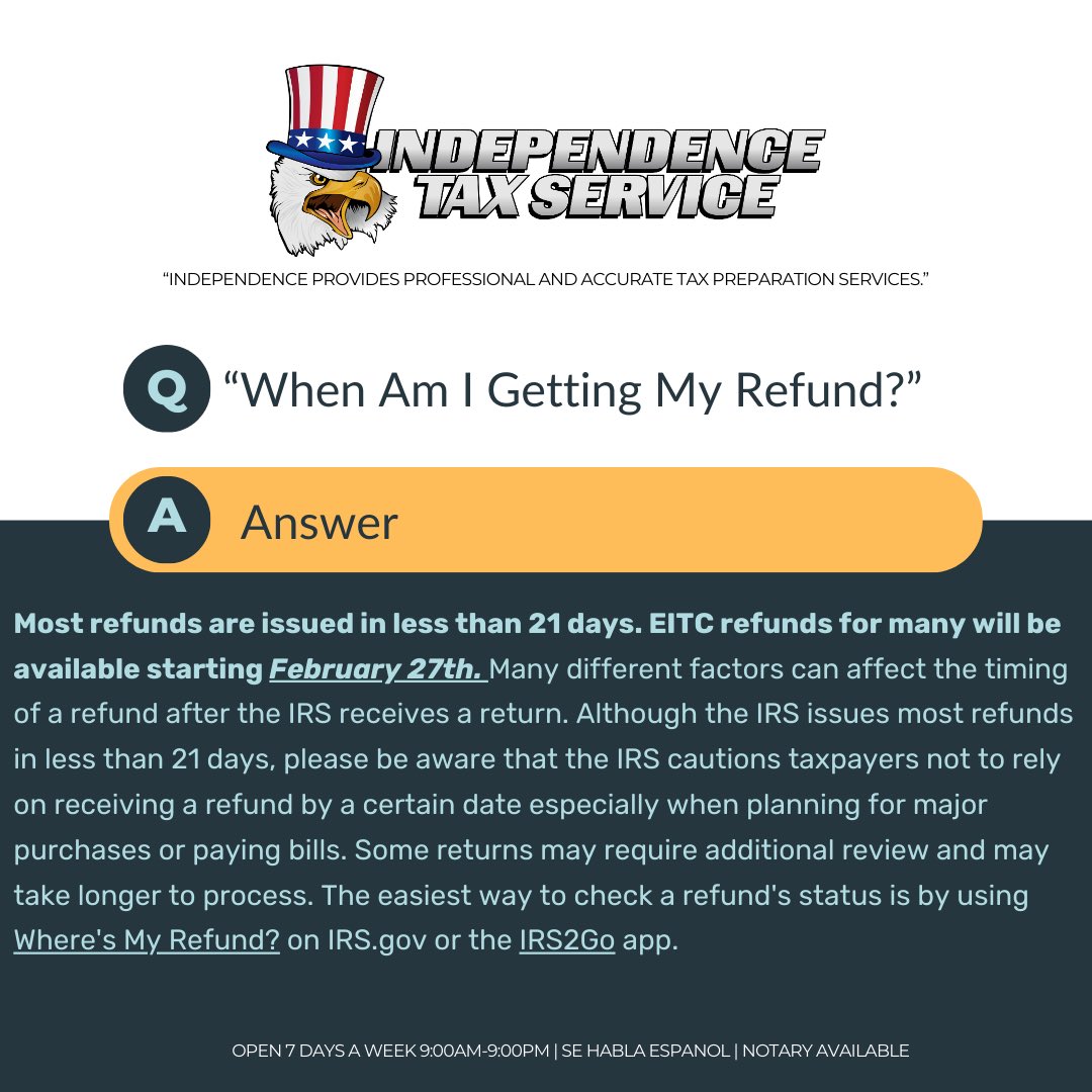 its_taxtime's tweet photo. ‼️ Let’s chat about a few of our frequently asked questions shall we? Need more information? Feel free to reach out and we’ll be happy to help 😊💸 ‼️ #taxseason #itstaxtime #phoenix #avondale #glendaleaz https://t.co/y4w4NLlm16