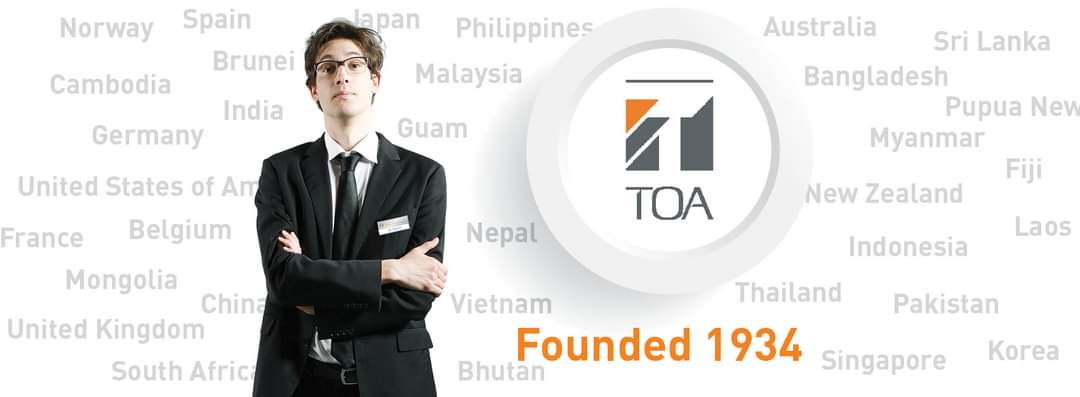TOAAfrica's tweet photo. TOA celebrates its 90th anniversary this year. #toa #drsound #japanesecompany https://t.co/Nm4k2li7tz