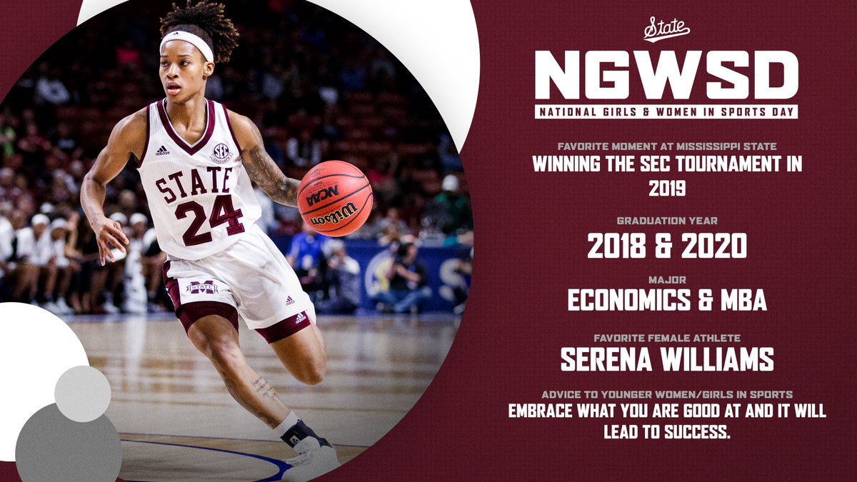 Mississippi State Women's Basketball (@hailstatewbk) on Twitter photo As we continue to recognize incredible women in the world of sports, we highlight one of our alumna in <a href="/jo_danberry/">Jordan Danberry</a>!
📰 » hailstate.com/24NGWSD
#HailState🐶 x #2024NGWSD As we continue to recognize incredible women in the world of sports, we highlight one of our alumna in <a href="/jo_danberry/">Jordan Danberry</a>!
📰 » hailstate.com/24NGWSD
#HailState🐶 x #2024NGWSD