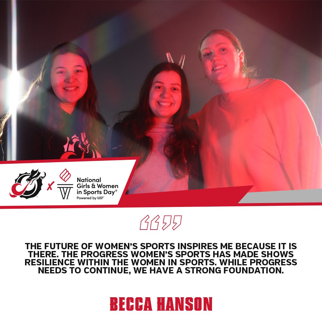 On NGWSD, we honor and celebrate the past, present and future efforts of the incredible women of Dragon Athletics. #NGWSD #PlayForHer