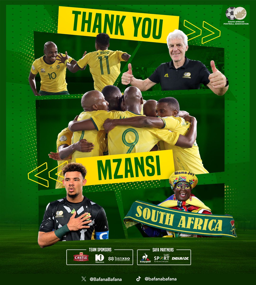 Well done to Nigeria 🇳🇬 for making it to the final of AFCON 2023 South Africa 🇿🇦 Thank you so much for your unwavering support for @BafanaBafana throughout this tournament.