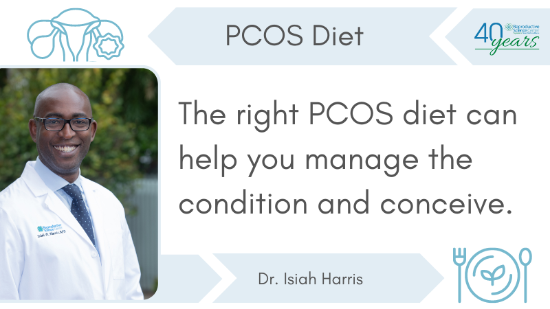 #PolycysticOvarySyndrome (PCOS) can make it difficult to get pregnant, but Dr. Isiah Harris provides hope in healthy eating. bit.ly/4bqsuvM