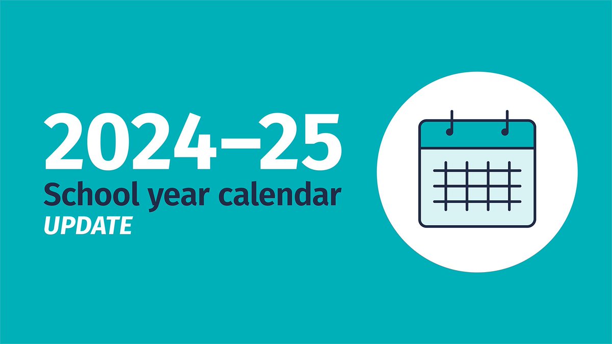 On Tuesday, the Board of Trustees approved changes to the 2024-25 school year calendar, including an earlier start to the school year &amp; addition of a fall break. The changes reflect the finalized diploma exam schedule &amp; newly ratified collective agreement: bit.ly/3w87qKp