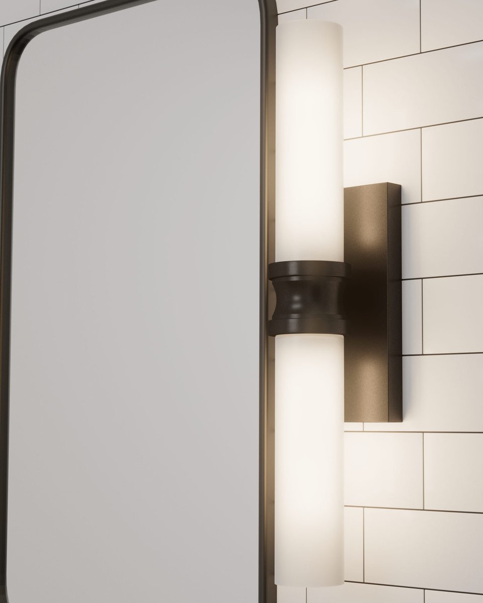 Whether you're getting ready for work or having a at-home spa day, the Lenlock will light up your bathroom with a beautiful glow.✨ bit.ly/3BlyXYR

#bathroom #bathroomlighting #vanity #vanitylight #renoideas #bathroomideas #homelighting #homedecor