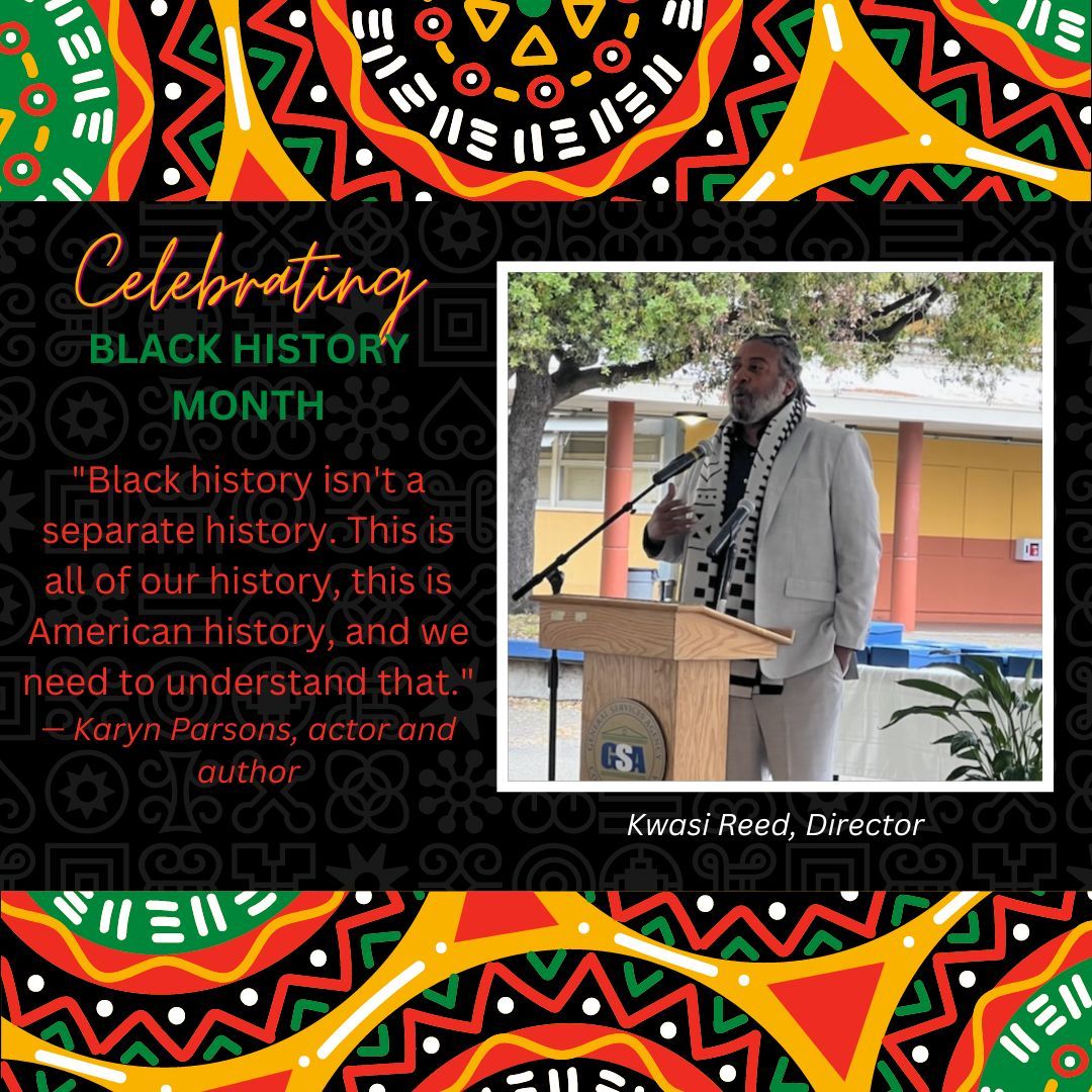 Honoring Black History Month by celebrating the diverse talents of our incredible school district staff!

Meet Kwasi Reed. Mr. Reed supports the District as the Director of Alternative Education.