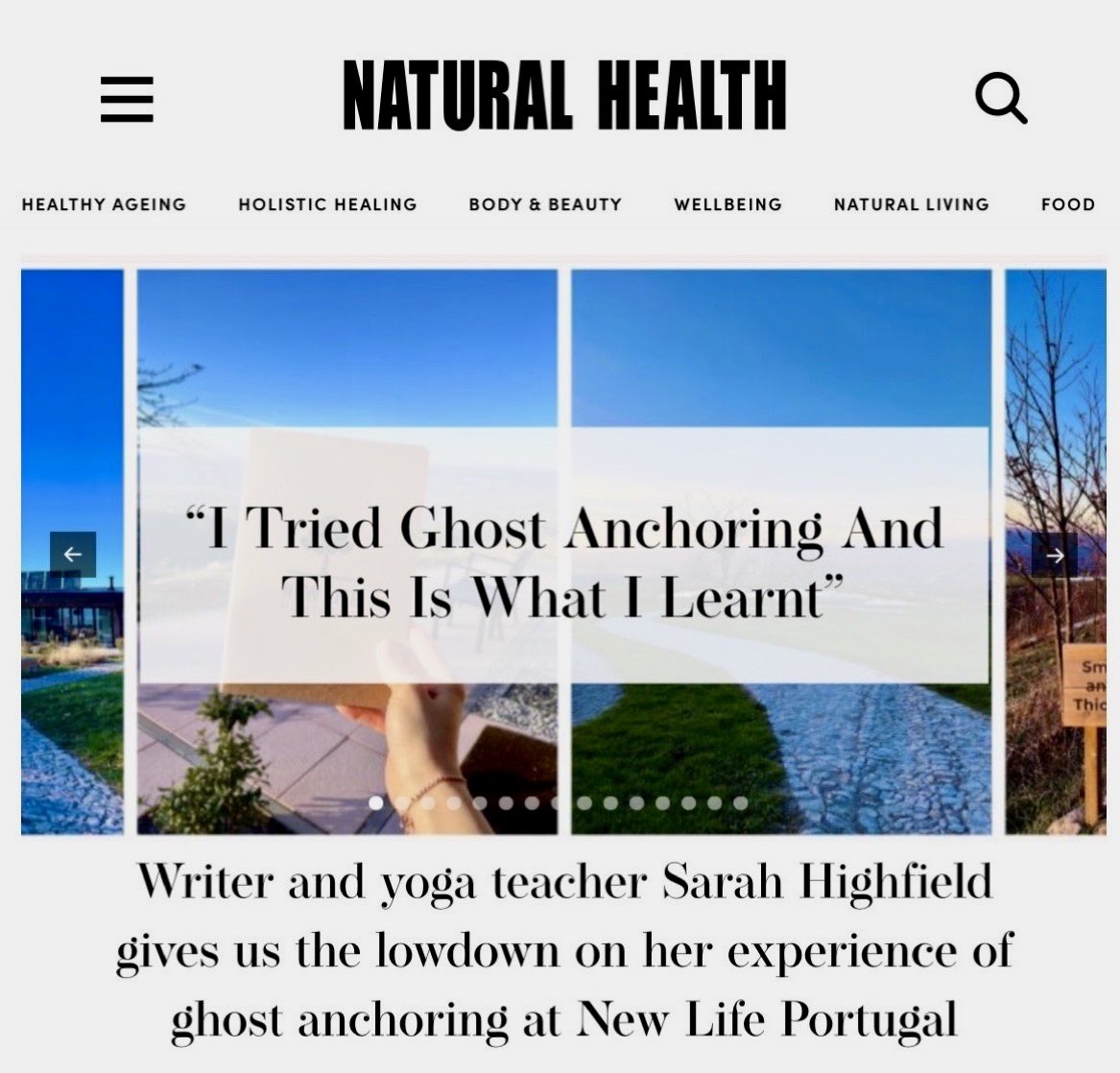 My latest travel article on @NewLifePortugal is up on the @natural_mag website.

naturalhealthwoman.com/i-tried-ghost-…

#NewLifePortugal #NaturalHealthMagazine #TravelWriter #TravelJournalist #PressTrip