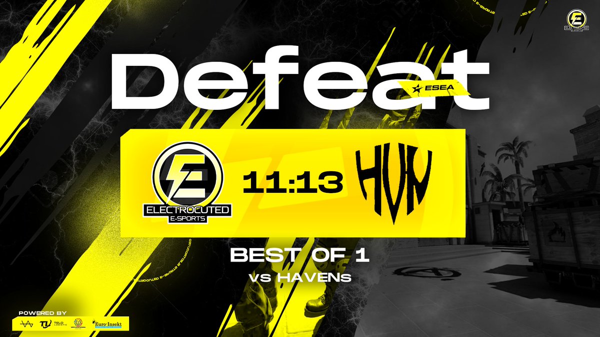 We lose the match against <a href="/HAVENsgg/">HAVENs</a>. <a href="/ESEA/">ESEA League</a> Main 5:3 🖐 GGWP <a href="/HAVENsgg/">HAVENs</a> 🫡🗡