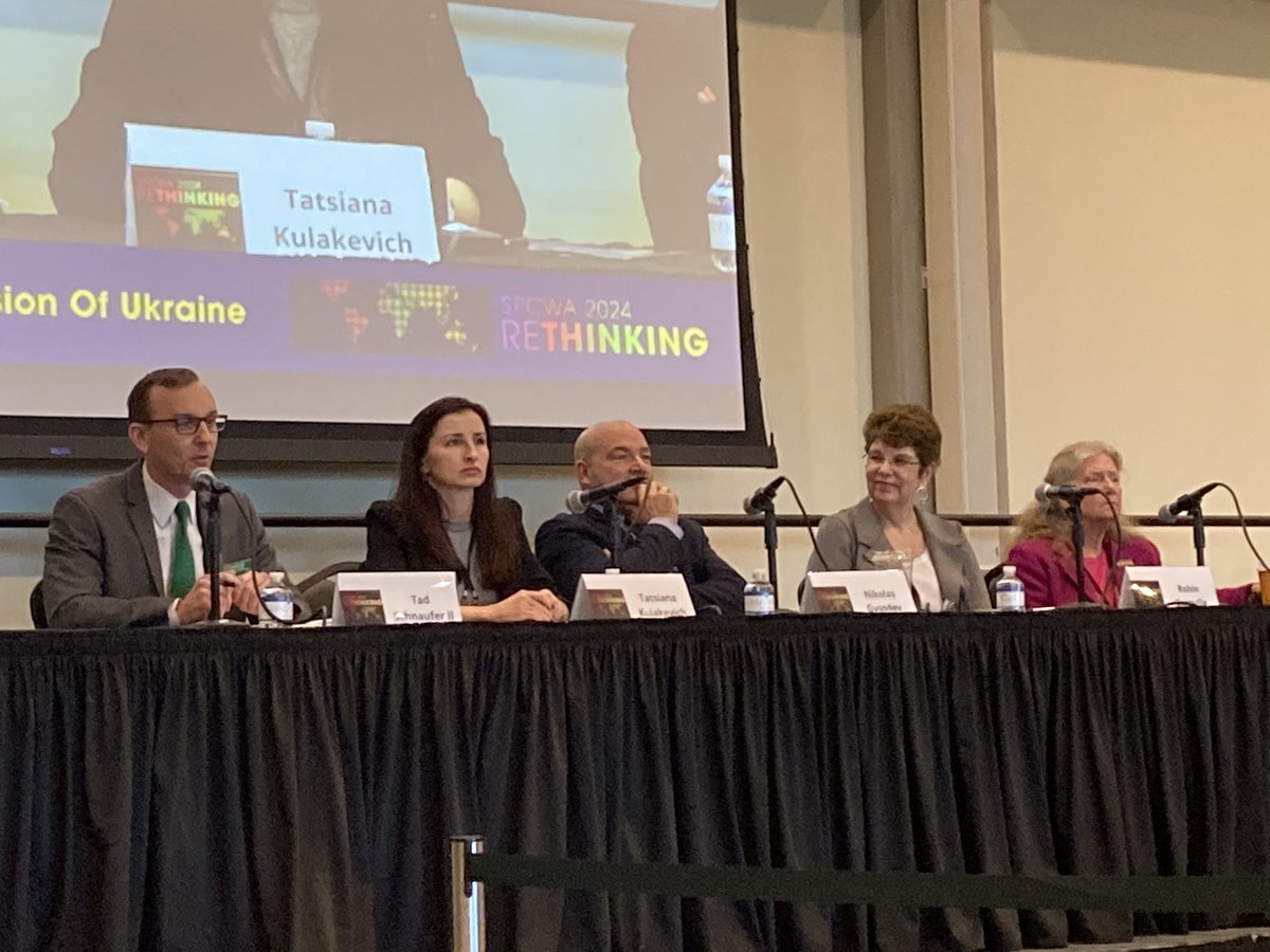 USF_GNSI's tweet photo. Day 2 of St Pete Conference on World Affairs wraps up with #GNSI Strategy &amp; Research Manager @TadSchnauferII moderating “Europe in the Shadow of Russia’s Invasion of Ukraine”. Also featuring @CASatUSF professor @DrKulakevich. https://t.co/cVXsoihzgd
