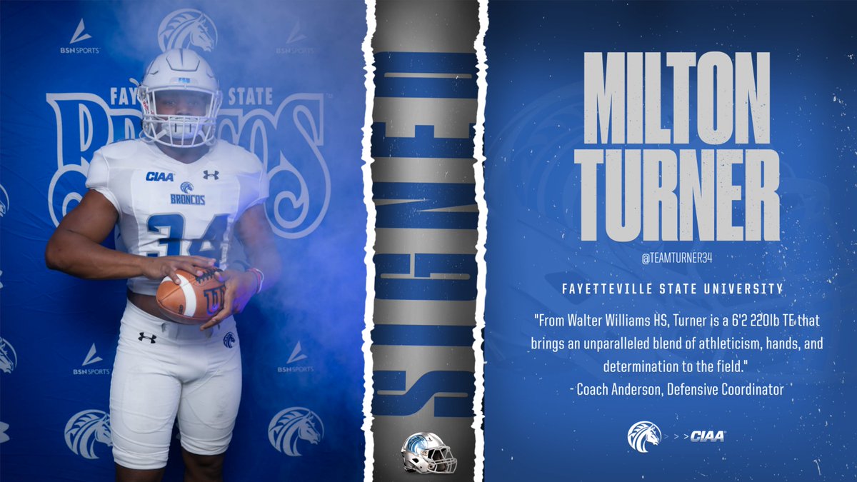 Fayetteville State Football (@fsubroncos_fb) on Twitter photo Bronco Nation! Please Welcome...
Milton Turner (<a href="/TeamTurner34/">Milton Turner</a>)
To the Bronco Family!! π₯π₯
#AttitudeCheck | #BroncoPride | #NSD24 Bronco Nation! Please Welcome...
Milton Turner (<a href="/TeamTurner34/">Milton Turner</a>)
To the Bronco Family!! π₯π₯
#AttitudeCheck | #BroncoPride | #NSD24