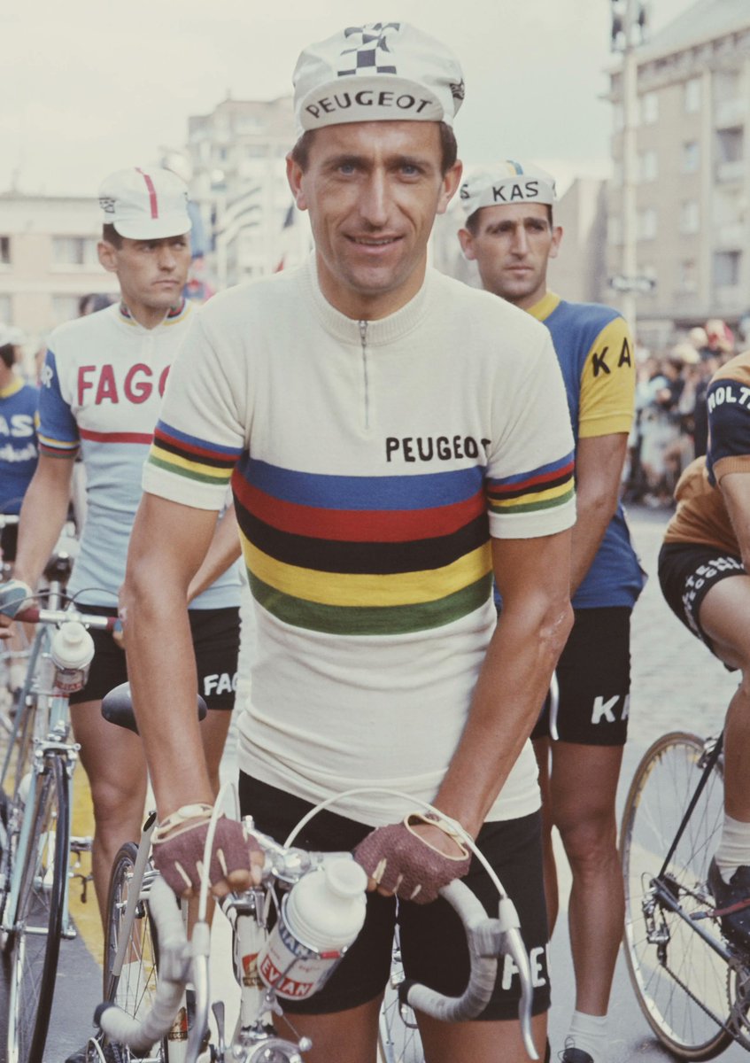robertmdaws's tweet photo. TOMMY SIMPSON - cyclist
#tommysimpson 🚴‍♂️
In 1962 he became the first Briton to wear the Yellow Jersey at a Tour de France.

In 1967
''Tommy Simpson rode to his death in the Tour de France so doped that he did not know he had reached the limit of his endurance. He died in the saddle, slowly asphyxiated by intense effort in a heatwave after taking methylamphetamine drugs and alcoholic stimulants."
