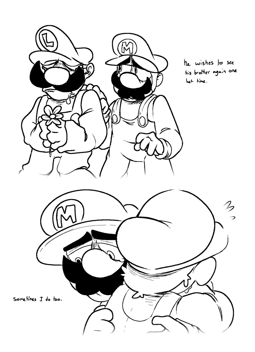 MashIsStupid's tweet photo. hi i am alive. yes i drew this. i know i suck at drawing hugging.
#mariosmadnessv2 #MariosMadness https://t.co/MRwY7TXtBL