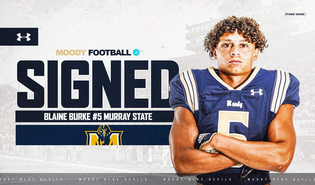 Moody Football (@moodyfball) on Twitter photo Congrats to <a href="/blaine5burke/">Tylan Blaine Burke</a> on signing with <a href="/racersfootball/">Murray State Football</a>
#411Boys | #MoodyFootball Congrats to <a href="/blaine5burke/">Tylan Blaine Burke</a> on signing with <a href="/racersfootball/">Murray State Football</a>
#411Boys | #MoodyFootball