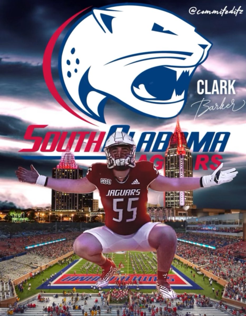 Indian >>> Jaguar Congratulations to Clark Barker on officially signing to play football for South Alabama! #GoIndians #WintheMoment
