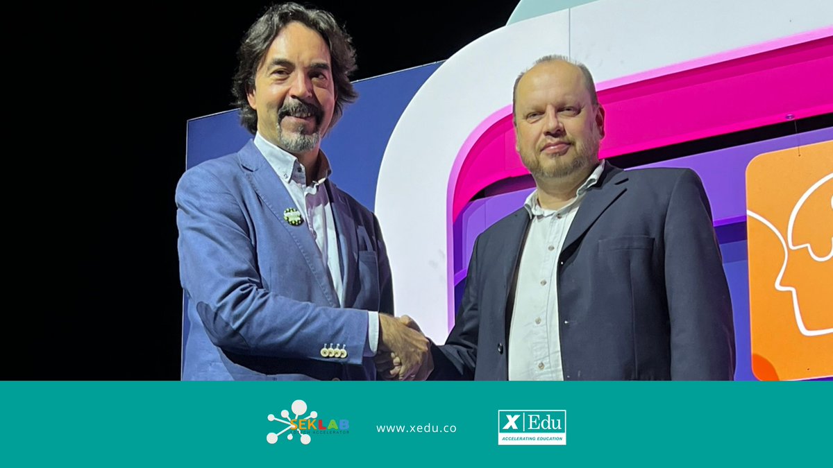 xedu_co's tweet photo. Great meeting our partners at @Bett_show! 🤝 #SEKLab Edtech Accelerator and Xedu are working together on innovations in 2024. 🚀💥 #xEdu #WeArexEdu #accelerating #Education #EdTech @sekintschools #Stronger #together 🤝 https://t.co/7rTRHxCyuA