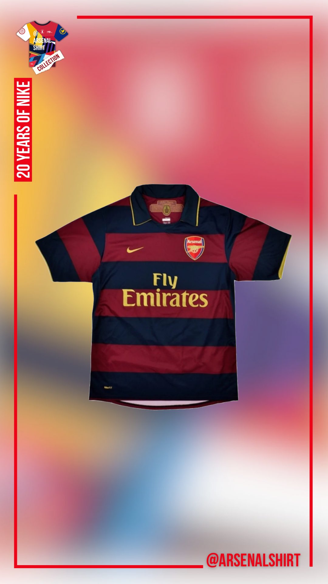 Arsenal nike 20 years jersey discount