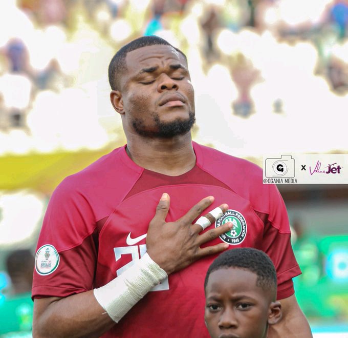 alphadaguru's tweet photo. We are Gient Of Africa for a reason #Nwabali #SuperEagles  #AFCON2023 https://t.co/uiIeRuIuZ0